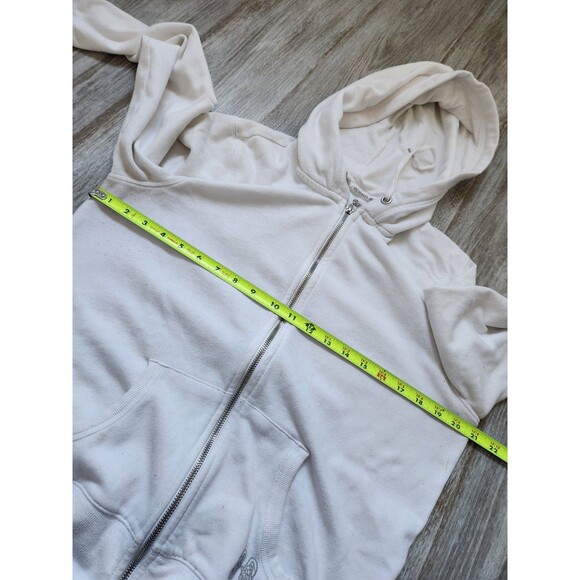 Victoria's Secret Sequin Wings White Zip Up Hoodie Supermodel Essentials White L - Picture 10 of 14